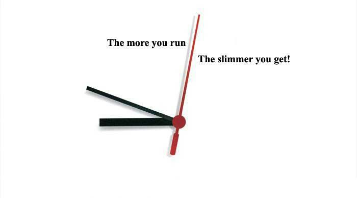 more you run - slimmer you get