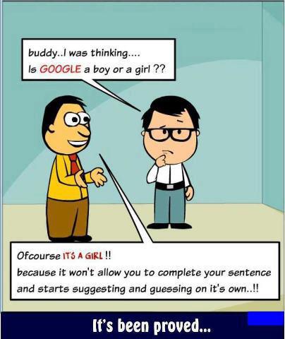 Funny Girls Talkative Like Google