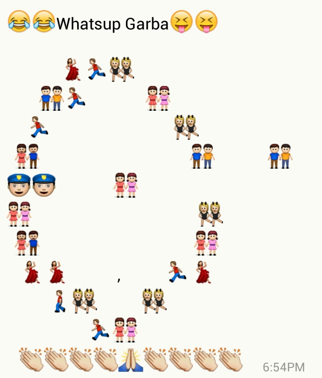 Dance using WhatsApp Emoticons