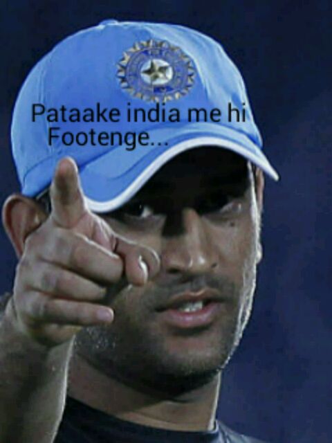 dhoni india pakistan patakhe meme